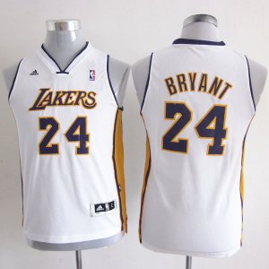 Maillot Enfant de Blanc Bryant Los Angeles Lakers Revolution 30