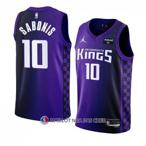 Maillot Sacramento Kings Domantas Sabonis NO 10 Statement 2023-24 Volet