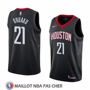 Maillot Houston Rockets Chinanu Onuaku No 21 Statement 2018 Noir