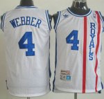 Maillot ABA de Webber Sacramento Kings #4 Blanc
