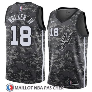 Maillot San Antonio Spurs Lonnie Walker Iv Ciudad 2018 Gris