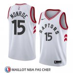 Maillot Tornto Raptors Greg Monroe No 15 Association 2018 Blanc