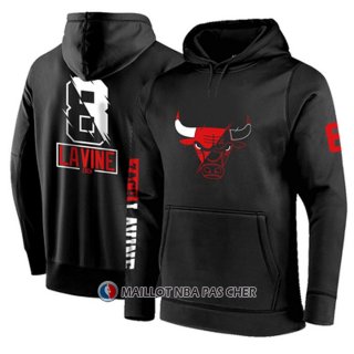 Veste a Capuche Chicago Bulls Zach Lavine Noir