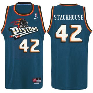 Maillot Pistonss Stackhouse 42 Bleu