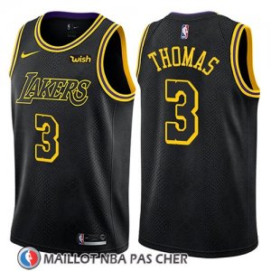 Maillot Los Angeles Lakers Isaiah Thomas Ciudad 2018 Noir