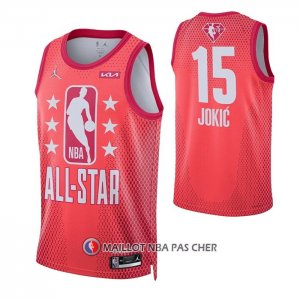 Maillot All Star 2022 Denver Nuggets Nikola Jokic NO 15 Marron