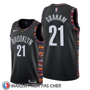 Maillot Brooklyn Nets Treveon Graham Ville Edition Noir