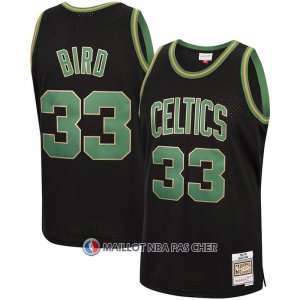 Maillot Boston Celtics Larry Bird NO 33 Mitchell & Ness 1985-86 Noir