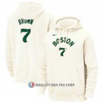 Veste a Capuche Boston Celtics Jaylen Brown Ville 2023-24 Creme