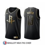 Maillot Golden Edition Houston Rockets James Harden Noir