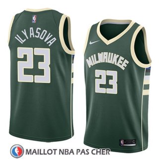 Maillot Milwaukee Bucks Ersan Ilyasova No 23 Icon 2018 Vert