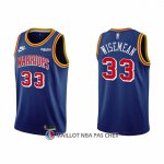 Maillot Golden State Warriors James Wiseman NO 33 75th Anniversary Bleu