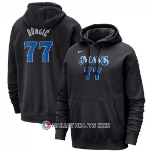 Veste a Capuche Dallas Mavericks Luka Doncic Ville 2023-24 Noir