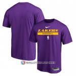 Maillot Manche Courte Los Angeles Lakers Practice Performance 2022-23 Volet