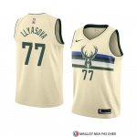 Maillot Milwaukee Bucks Ersan Llyasova Ville 2018 Crema