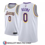 Maillot Los Angeles Lakers Kyle Kuzma No 0 Association 2018 Blanc