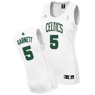 Maillot Femme de Garnett Boston Celtics #5 Blanc