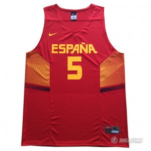 Maillot Fernandez Espana 2014 #5 Rouge