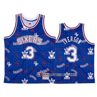 Maillot Philadelphia 76ers Allen Iverson Hardwood Classics Tear Up Pack Bleu