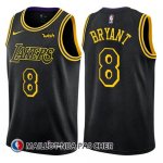 Maillot Los Angeles Lakers Kobe Bryant 8 Ciudad 2017-18 Noir