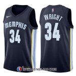 Maillot Memphis Grizzlies Brandan Wright Icon 34 2017-18 Bleu