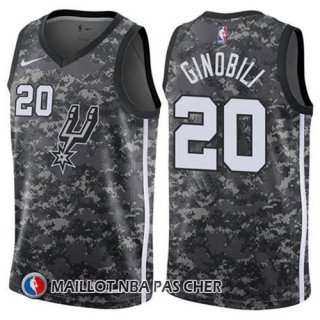 Maillot San Antonio Spurs Gindbili 20 Ciudad 2017-18 Gris