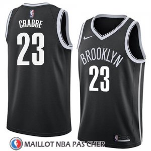 Maillot Brooklyn Nets Allen Crabbe No 23 Icon 2018 Noir