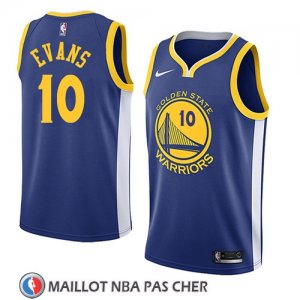 Maillot Golden State Warriors Jacob Evans No 10 Icon 2018-19 Bleu