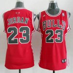 Maillot Femme de Jordan Chicago Bulls #23 Rouge