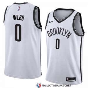 Maillot Brooklyn Nets James Webb Association 2017-18 Blanc