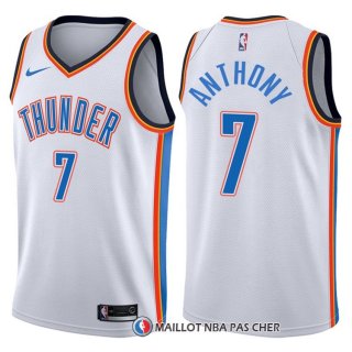 Maillot Authentique Oklahoma City Thunder Anthony 2017-18 7 Blanc