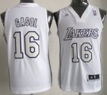 Maillot Gasol Los Angeles Lakers #16 Blanc