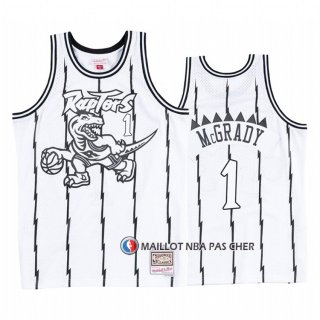 Maillot Tornto Raptors Tracy McGrady Concord Collection Hardwood Classics Blanc Noir