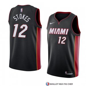 Maillot Miami Heat Jarnell Stokes Icon 2018 Noir