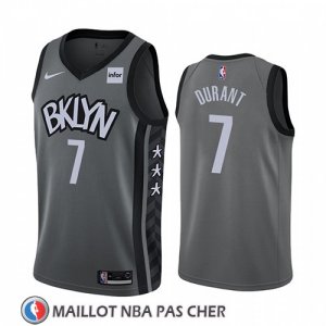 Maillot Brooklyn Nets Kevin Durant Statement 2019-20 Gris