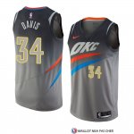 Maillot Oklahoma City Thunder Tyler Davis Ville 2018 Gris