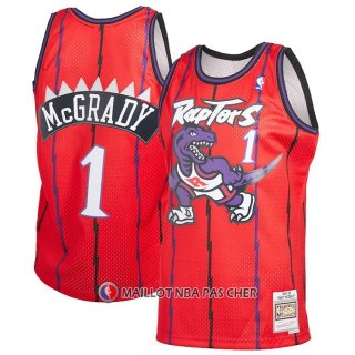 Maillot Tornto Raptors Tracy McGrady NO 1 Mitchell & Ness 1998-99 Rouge