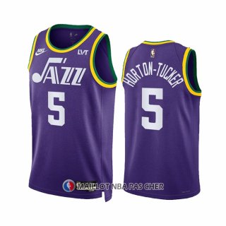 Maillot Utah Jazz Talen Horton NO 5 Classic 2023-24 Volet