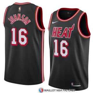 Maillot Miami Heat James Johnson Classic 2018 Noir