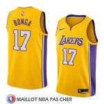 Maillot Los Angeles Lakers Isaac Bonga No 17 Icon 2018 Jaune