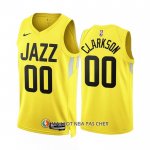 Maillot Utah Jazz Jordan Clarkson NO 00 Icon 2022-23 Jaune
