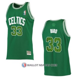 Maillot Boston Celtics Larry Bird NO 33 Snakeskin Hardwood Classics 2021 Vert