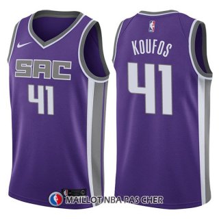 Maillot Sacramento Kings Kosta Koufos Icon 41 2017-18 Volet