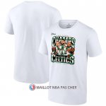 Maillot Manche Courte Boston Celtics 2024 NBA Finals Champions Blanc