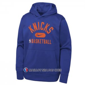 Veste a Capuche New York Knicks Performance Practice 2021-22 Bleu