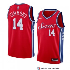 Maillot Philadelphia 76ers Jonathon Simmons Statement 2018 Rouge