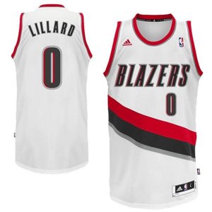 Maillot Blanc Lillard Portland Trail Blazers Revolution 30