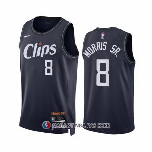 Maillot Los Angeles Clippers Marcus Morris Sr. NO 8 Ville 2023-24 Bleu