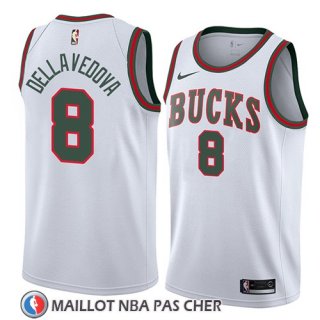 Maillot Milwaukee Bucks Matthew Dellavedova No 8 Classic 2018 Blanc