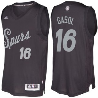 Maillot Navidad 2016 Pau Gasol Spurs 16 Noir